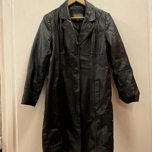 Women's Wilson Leather Nora Button Down Trench Coat